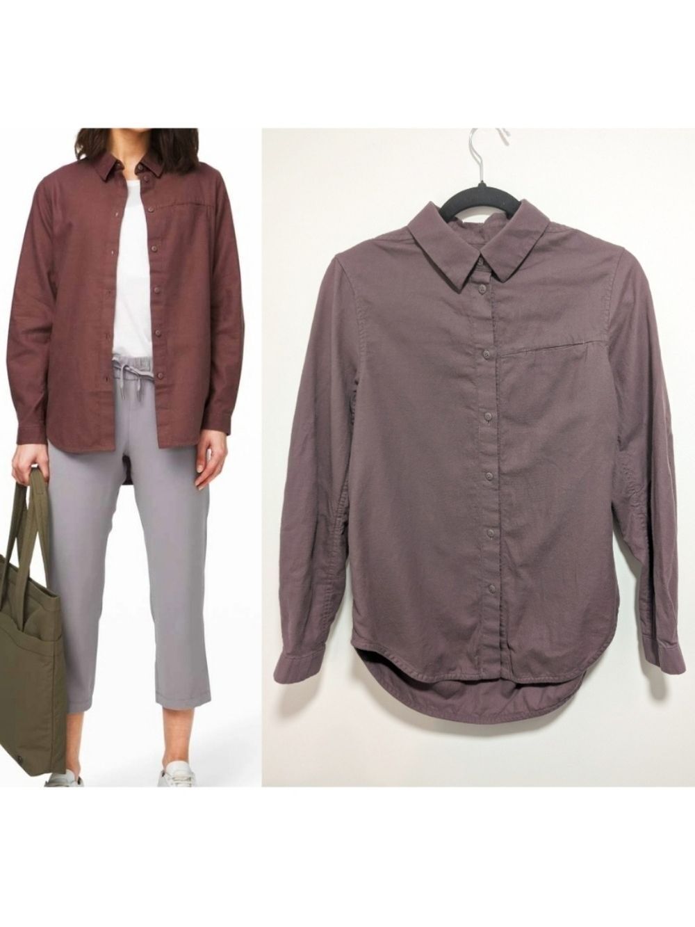 Lululemon | Full Day Ahead Shirt in Antique Bark